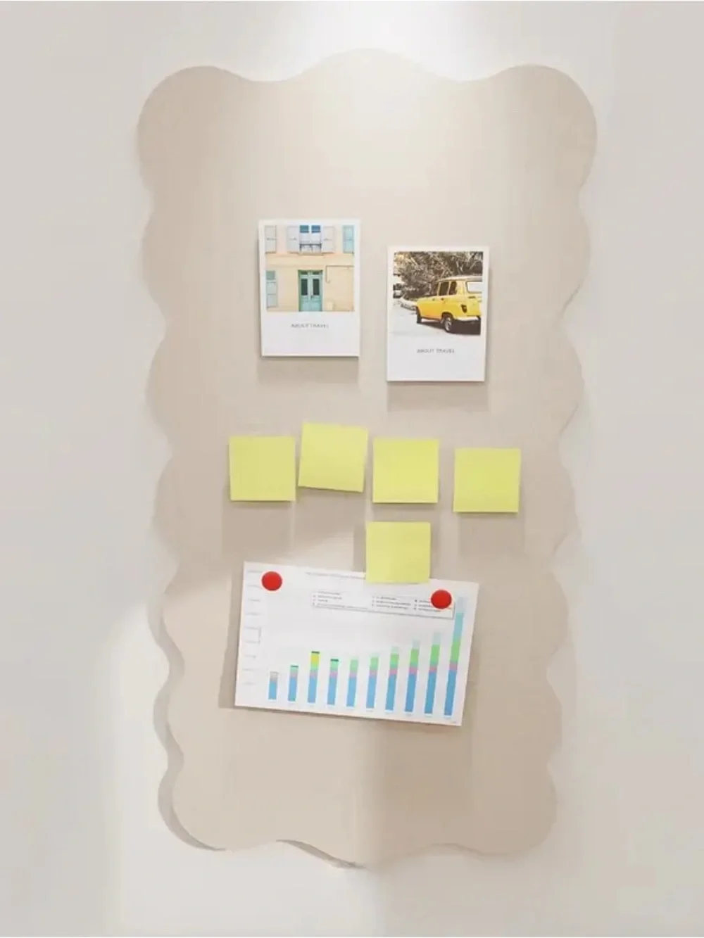 Felt Beige Wall Panel Organizer